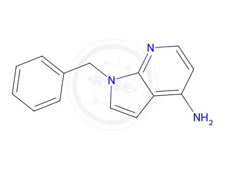 Chemical structure of 1-(Phenylmethyl)-1H-pyrrolo[2,3-b]pyridin-4-amine
