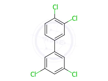 Chemical structure of 3,3',4,5'-Tetrachlorobiphenyl