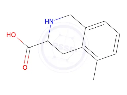 Chemical structure of DL-5-METHYL-1,2,3,4-TETRAHYDROISOQUINOLINE-3-CARBOXYLIC ACID