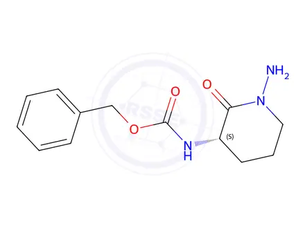 Chemical structure of (S)-Benzyl (1-amino-2-oxopiperidin-3-yl)carbamate