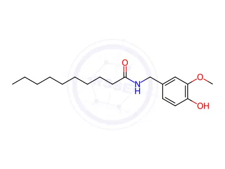 Chemical structure of Decylic acid vanillylamide
