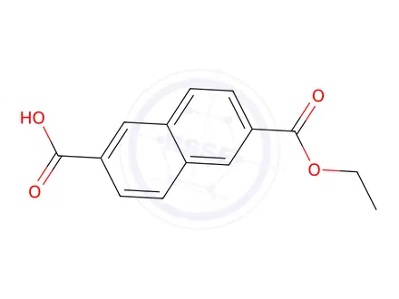 Chemical structure of 6-(Ethoxycarbonyl)-2-naphthoic acid