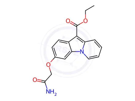 Chemical structure of Ethyl 3-(2-amino-2-oxoethoxy)pyrido[1,2-a]indole-10-carboxylate