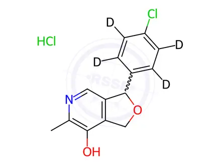 Chemical structure of Cicletanine-d4 Hydrochloride