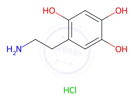 Chemical structure of 6-Hydroxydopamine Hydrochloride