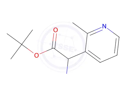 Chemical structure of tert-Butyl 2-amino-2-(2-methylpyridin-3-yl)acetate