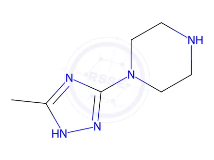Chemical structure of 1-(5-Methyl-4H-1,2,4-triazol-3-yl)piperazine