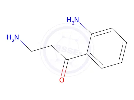 Chemical structure of 3-Amino-1-(2-aminophenyl)propan-1-one