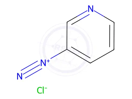 Chemical structure of 3-Pyridinediazonium, Chloride