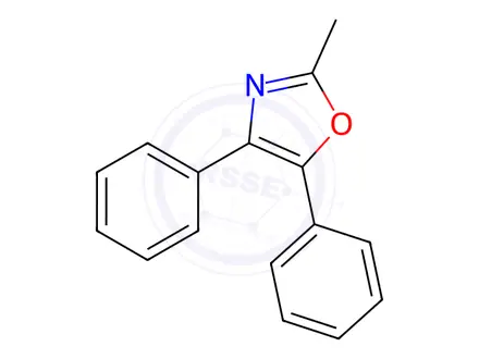Chemical structure of 2-Methyl-4,5-diphenyloxazole
