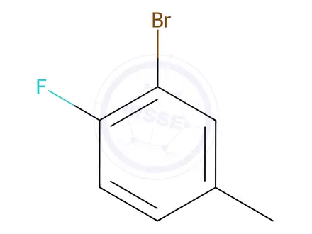 Chemical structure of 3-Bromo-4-fluorotoluene