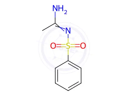 Chemical structure of N-(Phenylsulfonyl)acetimidamide