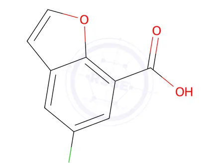 Chemical structure of 5-Chlorobenzofuran-7-carboxylic acid