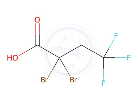 Chemical structure of 2,2-Dibromo-4,4,4-trifluorobutanoic acid