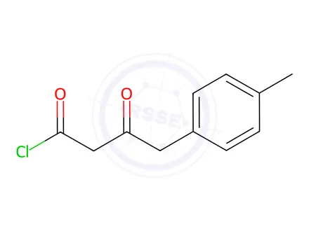 Chemical structure of 3-Oxo-4-(4-methylphenyl)butanoyl chloride