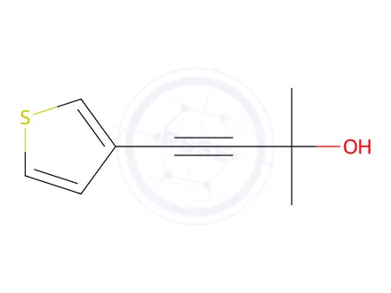 Chemical structure of 2-methyl-4-(thiophen-3-yl)but-3-yn-2-ol