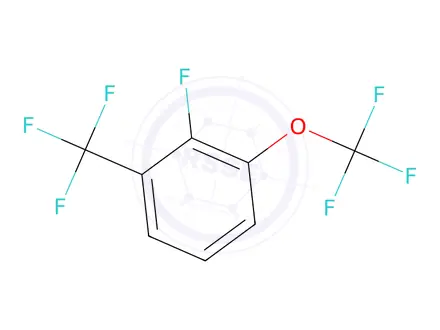 Chemical structure of 2-Fluoro-1-(trifluoromethoxy)-3-(trifluoromethyl)benzene