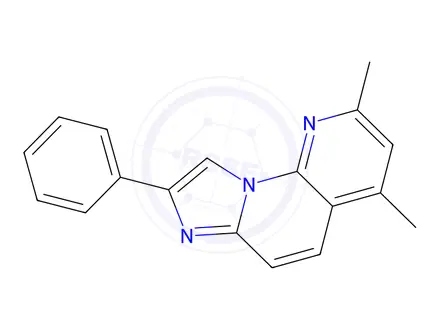 Chemical structure of 2,4-Dimethyl-8-phenylimidazo[1,2-a][1,8]naphthyridine