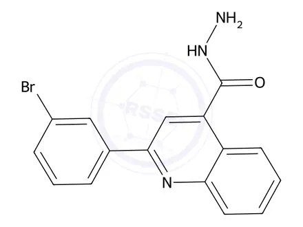 Chemical structure of 2-(3-Bromophenyl)quinoline-4-carbohydrazide