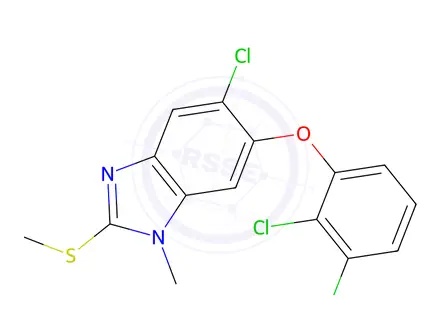 Chemical structure of Triclabendazole Impurity 3