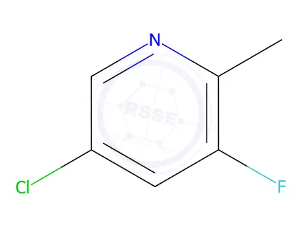 Chemical structure of 5-Chloro-3-fluoro-2-methylpyridine