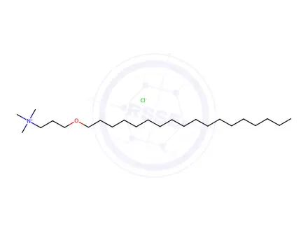 Chemical structure of N,N,N-Trimethyl-3-(octadecyloxy)propan-1-aminium chloride