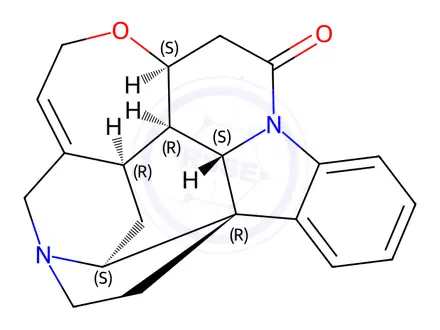 Chemical structure of Strychnine