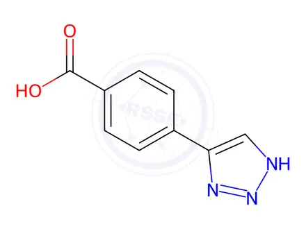 Chemical structure of 4-(1H-1,2,3-Triazol-4-yl)benzoic acid