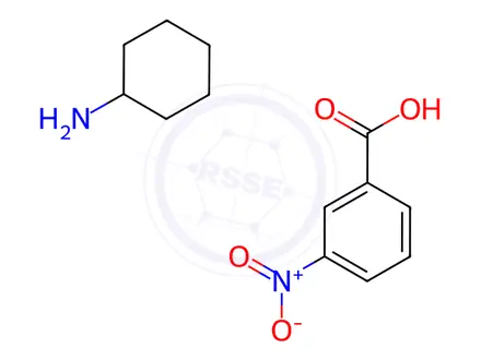 Chemical structure of 3-Cyclohexylamine nitrobenzoate