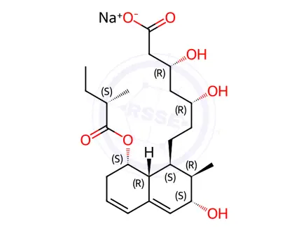 Chemical structure of Pravastatin USP Related Compound A(Sodium Salt)