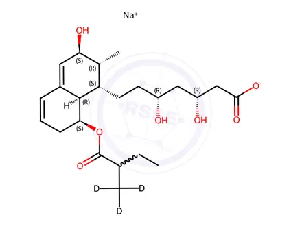 Chemical structure of 3α-Hydroxy Pravastatin-d3 Sodium Salt