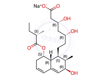 Chemical structure of 3β-Hydroxy mevastatin sodium salt