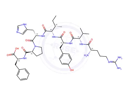 Chemical structure of Angiotensin III