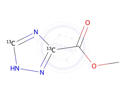 Chemical structure of Methyl 1,2,4-Triazole-3-carboxylate-13C2