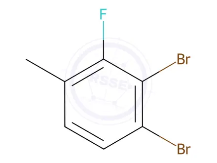 Chemical structure of Benzene, 1,2-dibromo-3-fluoro-4-methyl-