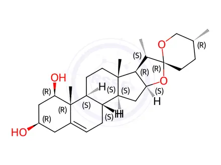 Chemical structure of Ruscogenin