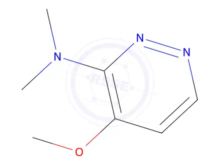 Chemical structure of 4-Methoxy-N,N-dimethylpyridazin-3-amine