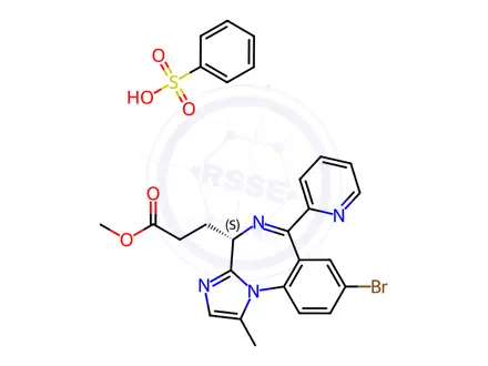 Chemical structure of Remimazolam (benzenesulfonate)