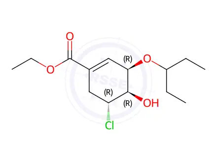 Chemical structure of Oseltamivir Impurity 266