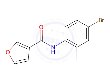 Chemical structure of N-(4-bromo-2-methylphenyl)furan-3-carboxamide