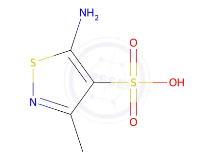 Chemical structure of 5-Amino-3-methyl-isothiazole-4-sulfonic acid