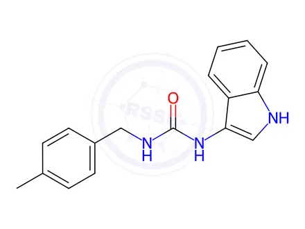 Chemical structure of 1-(1H-Indol-3-yl)-3-(4-methylbenzyl)urea