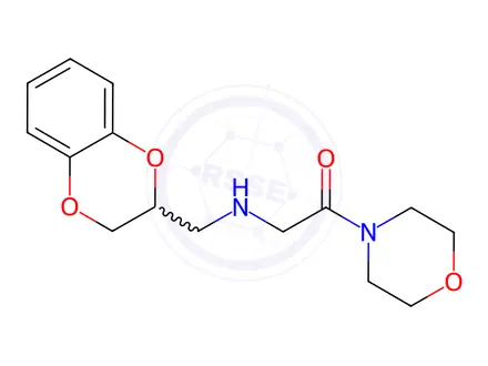Chemical structure of 4-[N-(1,4-Benzodioxan-2-ylmethyl)glycyl]morpholine