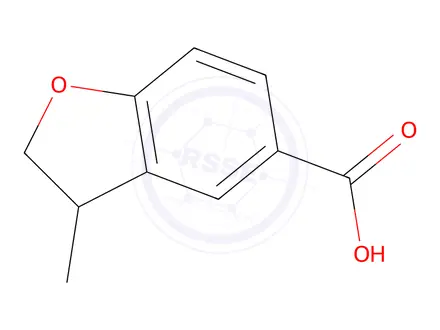 Chemical structure of 3-methyl-2,3-dihydro-1-benzofuran-5-carboxylic acid