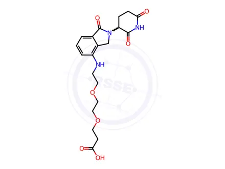 Chemical structure of Lenalidomide-PEG2-C2-acid