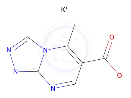 Chemical structure of Potassium 5-Methyl-[1,2,4]triazolo[4,3-a]pyrimidine-6-carboxylate