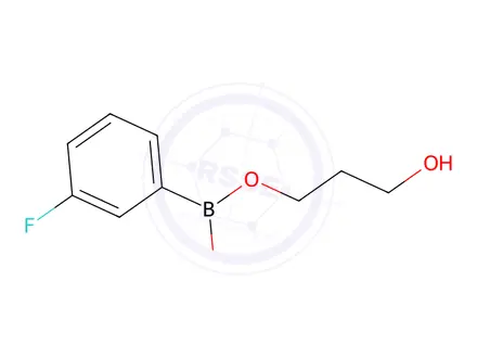 Chemical structure of 2-(3-Fluorophenyl)-1,3,2-dioxaborinane