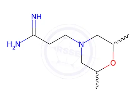Chemical structure of 3-(2,6-Dimethylmorpholino)propanimidamide