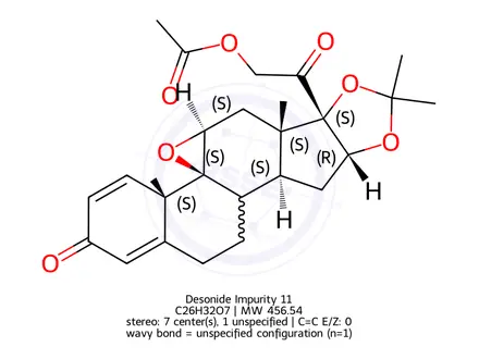 Chemical structure of Desonide Impurity 20