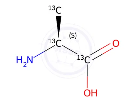 Chemical structure of L-Alanine-13C3